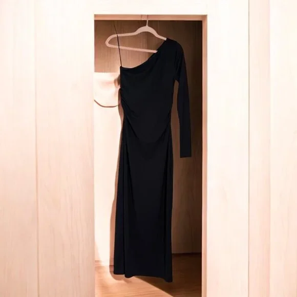 J. Crew One-shoulder dress in jersey crepe Size Small - Picture 4 of 13